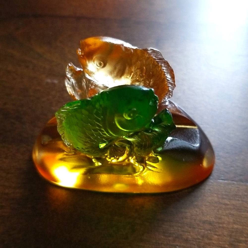 Vintage fish glass